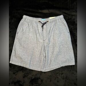 DAVID TAYLOR RESORT MEN'S BEACH 8” PULL-ON SHORTS, POSEIDON, SIZE Large, NWT